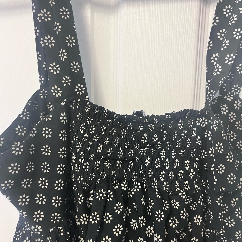 J Crew Squareneck Midi Dress in Block Print - Picture 8 of 12